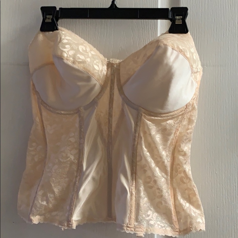 Cream/Nude Carnival Longline Bustier/Brasselette